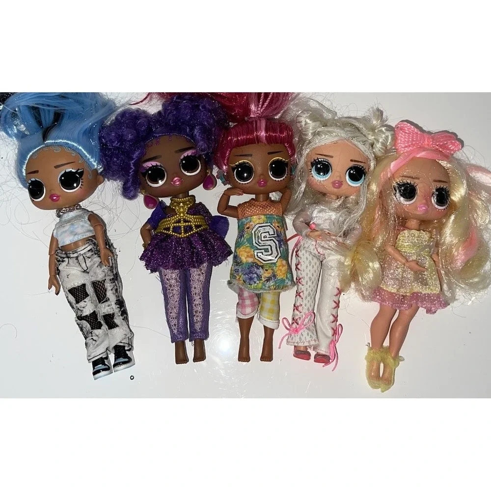 (15/b53)OMG LOL Surprise Dolls Lot Of 5 Dolls as seen in Pics